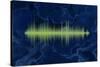 Waveform On The Sea Themed Background-Swill Klitch-Stretched Canvas