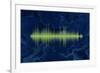 Waveform On The Sea Themed Background-Swill Klitch-Framed Premium Giclee Print