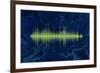 Waveform On The Sea Themed Background-Swill Klitch-Framed Premium Giclee Print