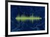 Waveform On The Sea Themed Background-Swill Klitch-Framed Premium Giclee Print