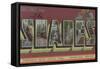 Waveland, Indiana - The Shades-Lantern Press-Framed Stretched Canvas