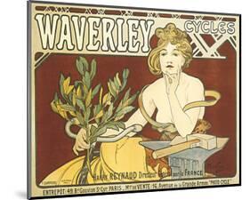 Waverley Cycles-Alphonse Mucha-Mounted Premium Giclee Print