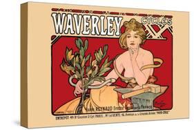 Waverley Cycles-Alphonse Mucha-Stretched Canvas