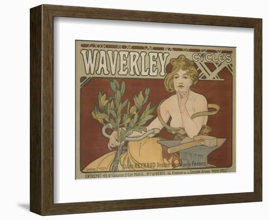 Waverly Cycles Advertising Poster-David Pollack-Framed Giclee Print