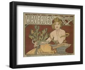 Waverly Cycles Advertising Poster-David Pollack-Framed Giclee Print