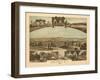 Waverly, New York - Panoramic Map-Lantern Press-Framed Art Print