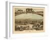 Waverly, New York - Panoramic Map-Lantern Press-Framed Art Print