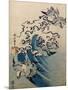 Waves and Birds, circa 1825-Katsushika Hokusai-Mounted Giclee Print