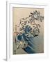 Waves and Birds, circa 1825-Katsushika Hokusai-Framed Giclee Print