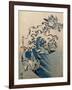 Waves and Birds, circa 1825-Katsushika Hokusai-Framed Giclee Print