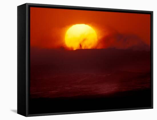 Waves and Sun, Cannon Beach, Oregon, USA-Art Wolfe-Framed Stretched Canvas