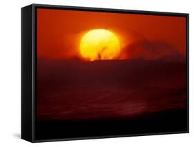Waves and Sun, Cannon Beach, Oregon, USA-Art Wolfe-Framed Stretched Canvas