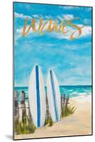 Waves and Surf-Julie DeRice-Mounted Art Print