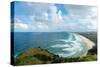 Waves as far as the eye can see along the coast of Byron Bay, New South Wales, Australia, Pacific-Logan Brown-Stretched Canvas