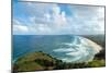 Waves as far as the eye can see along the coast of Byron Bay, New South Wales, Australia, Pacific-Logan Brown-Mounted Photographic Print