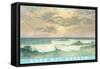 Waves at Coos Bay-null-Framed Stretched Canvas