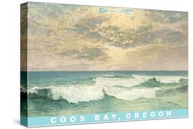 Waves at Coos Bay-null-Stretched Canvas