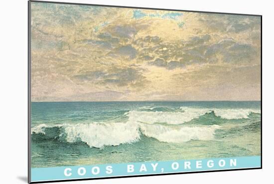 Waves at Coos Bay-null-Mounted Premium Giclee Print