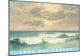 Waves at Coos Bay-null-Mounted Premium Giclee Print