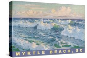 Waves at Myrtle Beach-null-Stretched Canvas