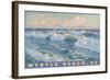 Waves at Myrtle Beach-null-Framed Art Print