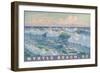 Waves at Myrtle Beach-null-Framed Art Print