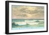 Waves at Santa Barbara, California-null-Framed Art Print