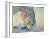Waves at the Manneporte, circa 1885 (oil on canvas)-Claude Monet-Framed Giclee Print