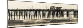 Waves at the Oceanside Pier in Oceanside, Ca-Andrew Shoemaker-Mounted Photographic Print