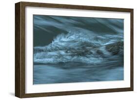 Waves Beating On Log-Anthony Paladino-Framed Giclee Print