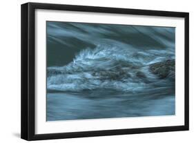 Waves Beating On Log-Anthony Paladino-Framed Giclee Print