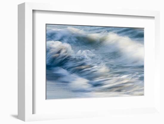 Waves, blurred movement, Sanibel Island, Florida-Fritz Polking-Framed Photographic Print