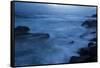 Waves braking on the coast, Coral Sea, Surfers Paradise, Queensland, Australia-Panoramic Images-Framed Stretched Canvas