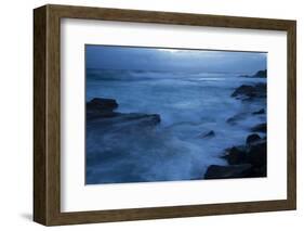 Waves braking on the coast, Coral Sea, Surfers Paradise, Queensland, Australia-Panoramic Images-Framed Photographic Print