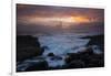 Waves braking on the coast, Coral Sea, Surfers Paradise, Queensland, Australia-Panoramic Images-Framed Photographic Print