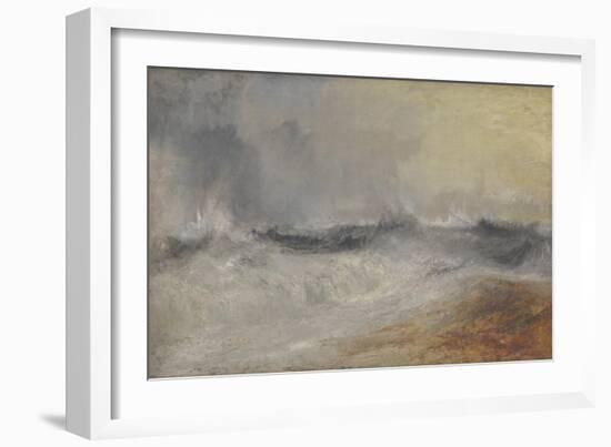 Waves Breaking Against the Wind-JMW Turner-Framed Premium Giclee Print