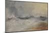 Waves Breaking Against the Wind-JMW Turner-Mounted Premium Giclee Print