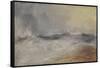 Waves Breaking Against the Wind-JMW Turner-Framed Stretched Canvas