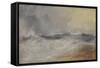 Waves Breaking Against the Wind-JMW Turner-Framed Stretched Canvas