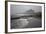 Waves Breaking at Bamburgh Beach Looking Towards Bamburgh Castle on a Misty Morning-Ann and Steve Toon-Framed Photographic Print