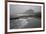 Waves Breaking at Bamburgh Beach Looking Towards Bamburgh Castle on a Misty Morning-Ann and Steve Toon-Framed Photographic Print