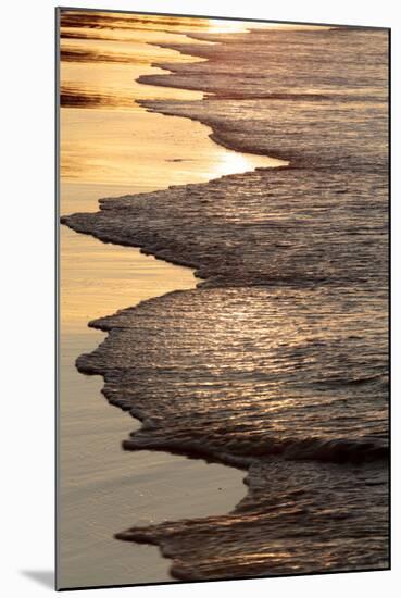 Waves Breaking at Sunset on Main Beach, Noosa, Sunshine Coast, Queensland, Australia-William Gray-Mounted Photographic Print