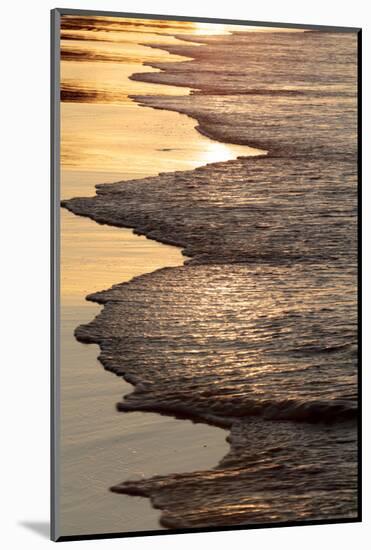 Waves Breaking at Sunset on Main Beach, Noosa, Sunshine Coast, Queensland, Australia-William Gray-Mounted Photographic Print