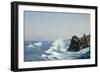 Waves Breaking on a Rocky Coast, 1881-Johannes Herman Brandt-Framed Giclee Print