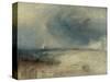 Waves Breaking on a Shore-J. M. W. Turner-Stretched Canvas
