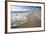 Waves Breaking on Empty Beach-null-Framed Photographic Print