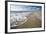 Waves Breaking on Empty Beach-null-Framed Photographic Print