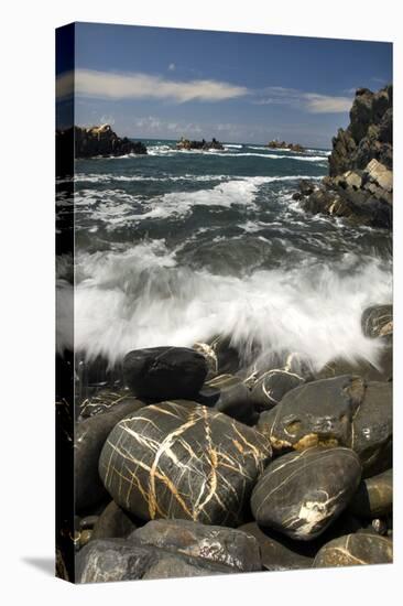 Waves Breaking on Rocky Shore, Natural Park of South West Alentejano and Costa Vicentina, Portugal-Quinta-Stretched Canvas