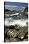 Waves Breaking on Rocky Shore, Natural Park of South West Alentejano and Costa Vicentina, Portugal-Quinta-Stretched Canvas