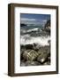 Waves Breaking on Rocky Shore, Natural Park of South West Alentejano and Costa Vicentina, Portugal-Quinta-Framed Photographic Print